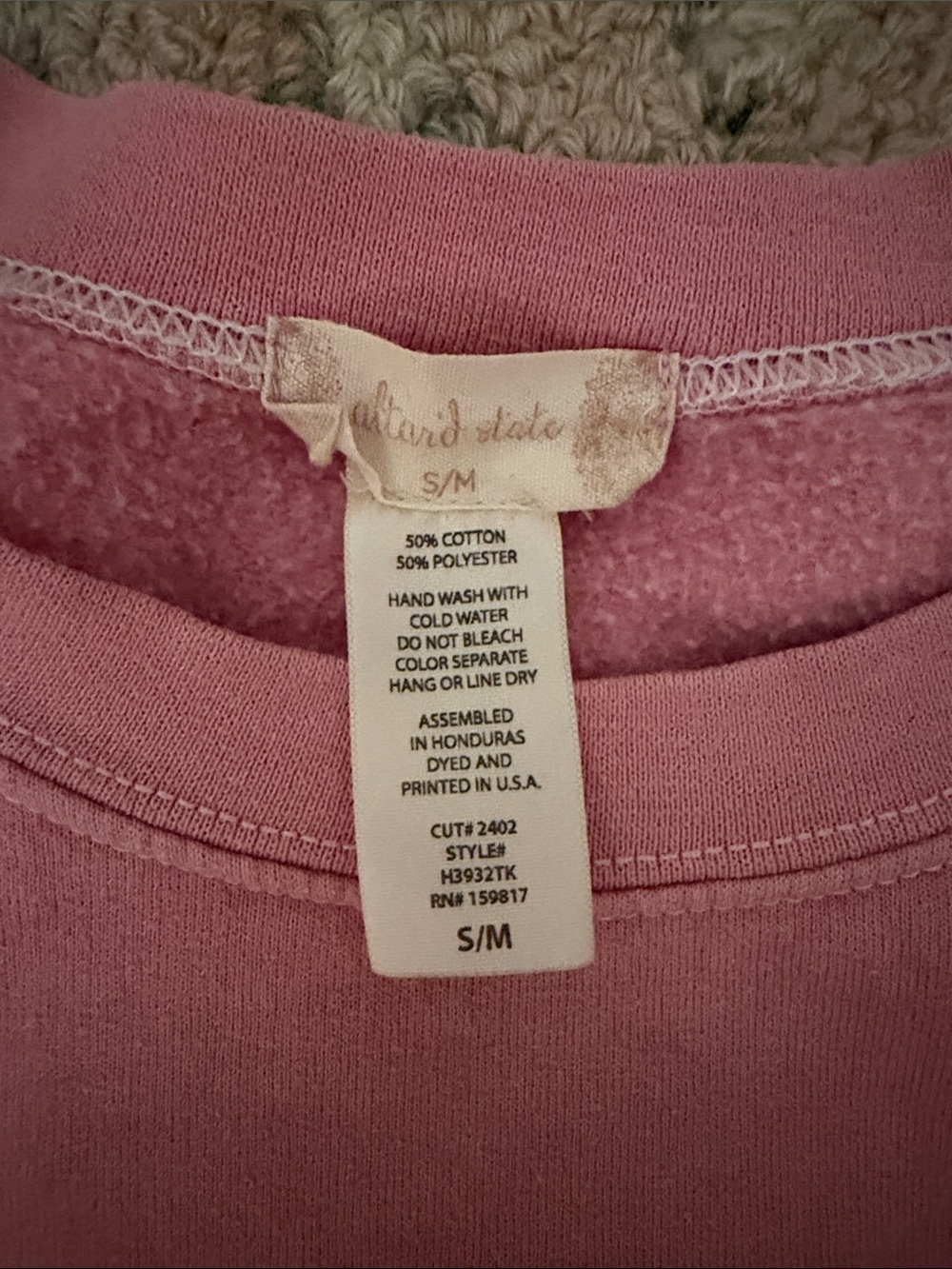Altar'd State Dusty Pink Crewneck Sweatshirt - Picture 2 of 2